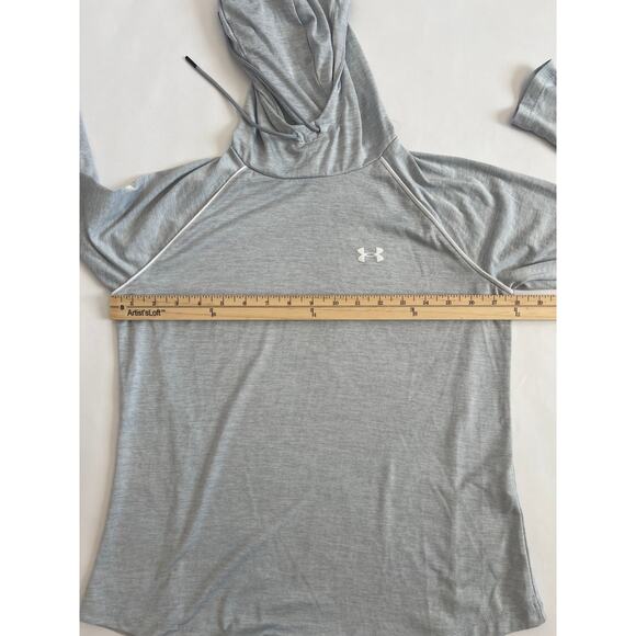 UNDER ARMOUR WOMENS LIGHTWEIGHT PULLOVER HOODIE GRAY SIZE SMALL - Picture 8 of 14